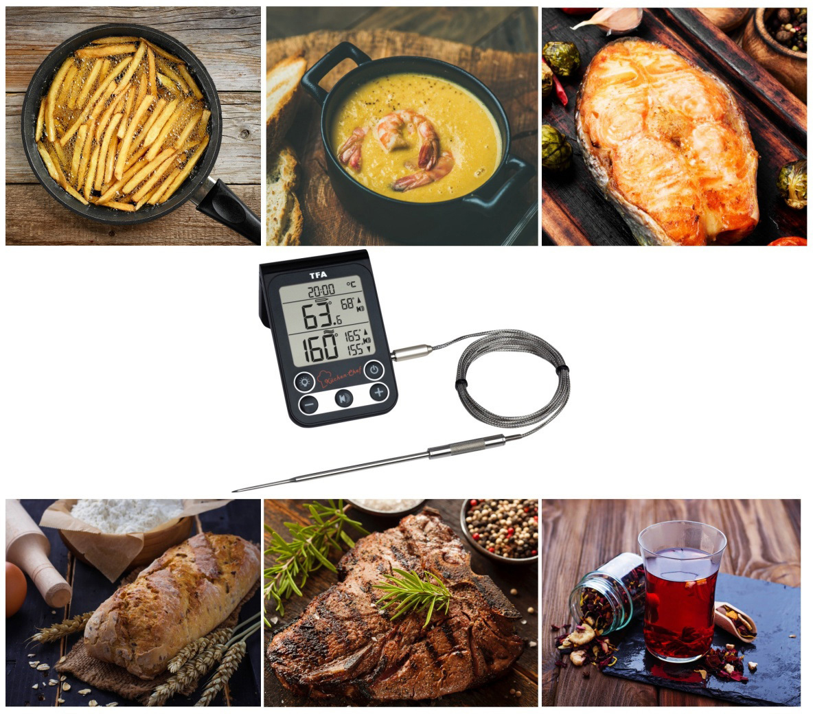 TFA 14151201: Grille-roasting - oven thermometer, digital at reichelt  elektronik