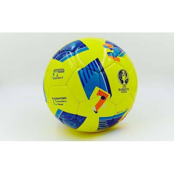 

Мяч футбольный №5 PU ламин. EURO-2016 (сшит вручную)