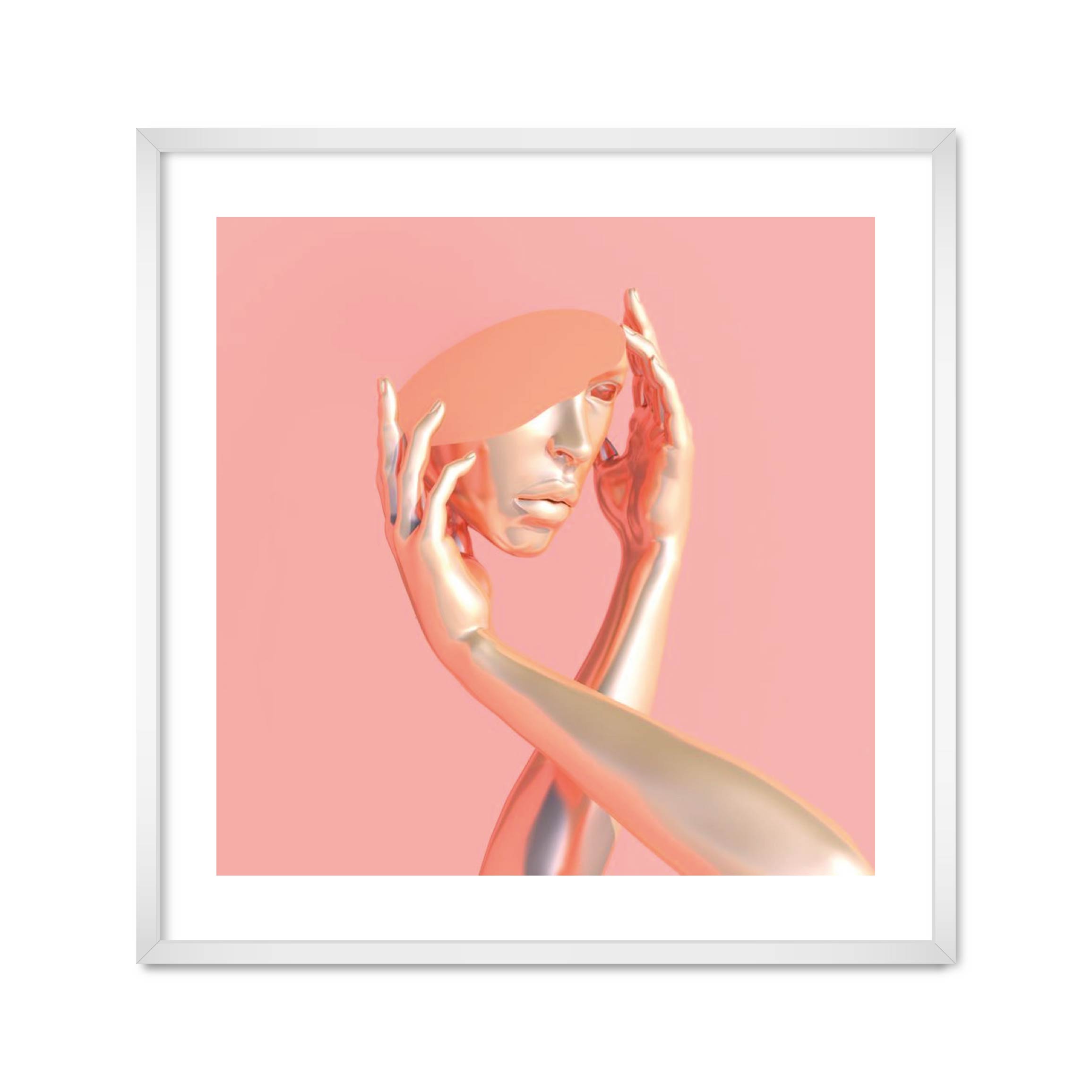 

Постер "Hands" с антибликовым стеклом 30 x 30 см в белой рамке