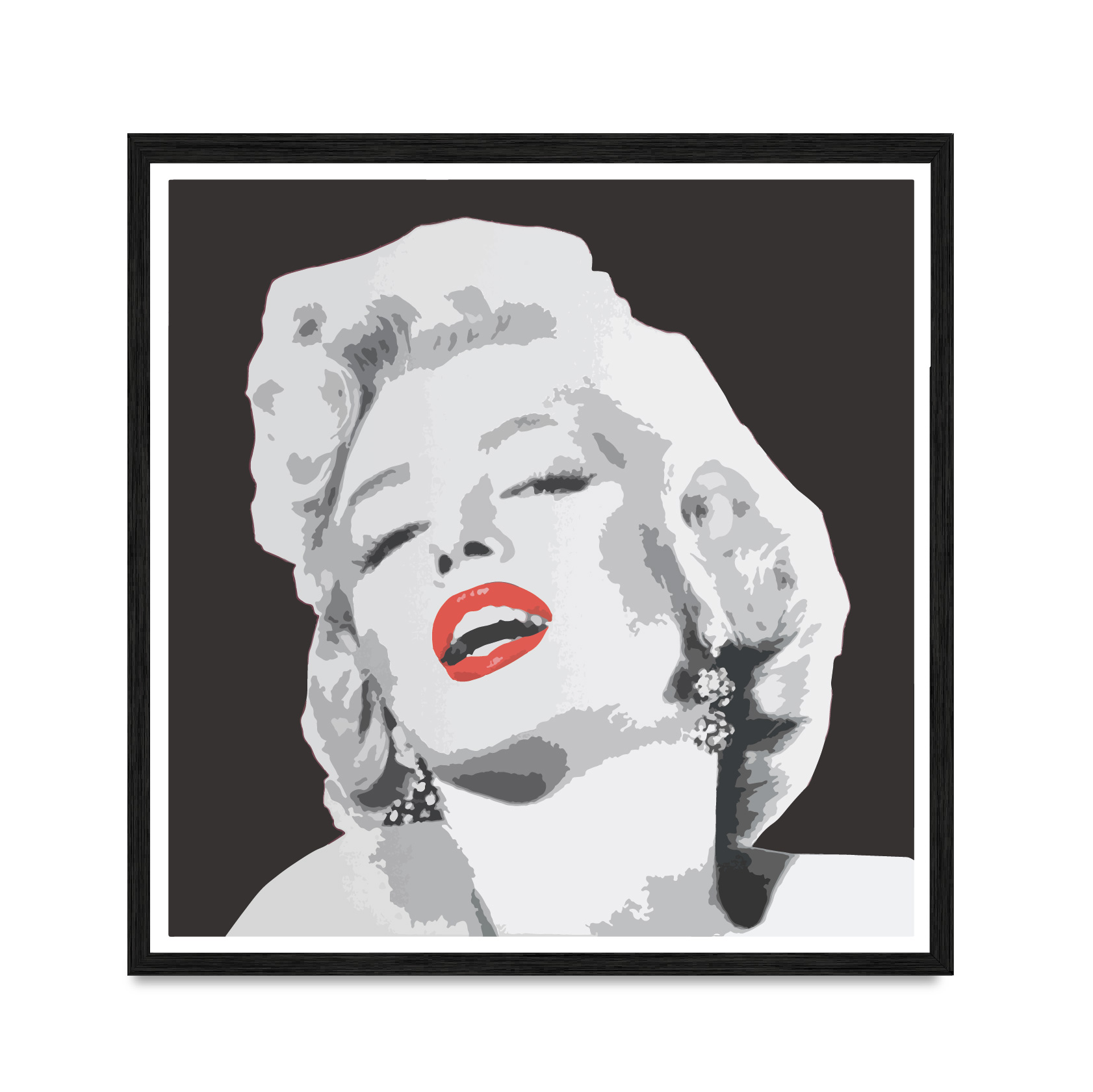 

Постер "Merelin Monro" без стекла 60 x 60 см в чёрной рамке