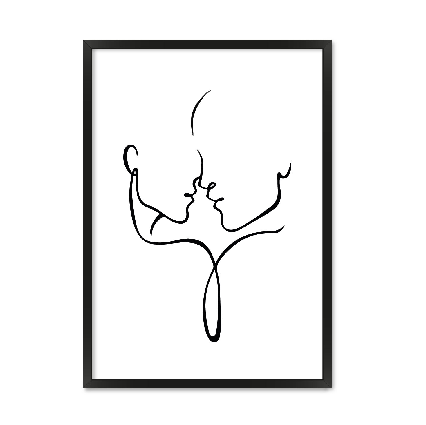 

Постер "Almost Kissing*" без стекла 596x840 мм в чёрной рамке