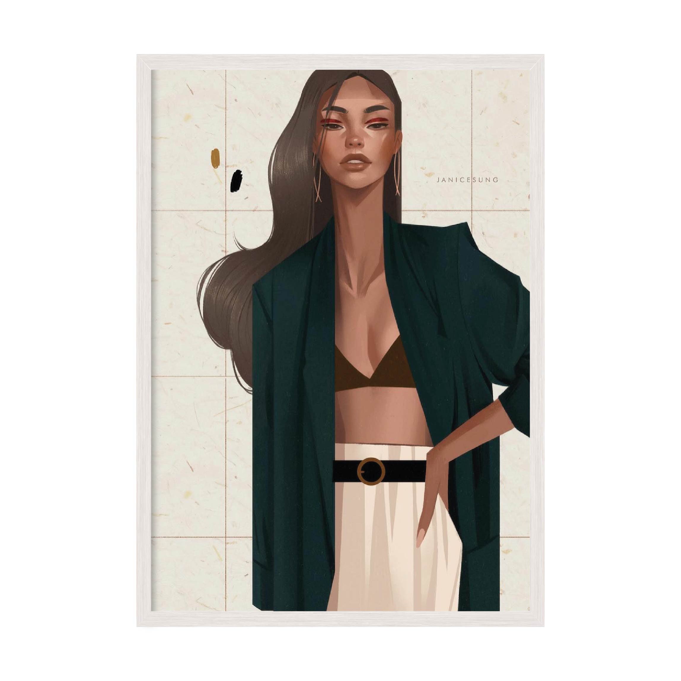 

Постер "Girl vol 12" с антибликовым стеклом 297x420 мм в белой рамке