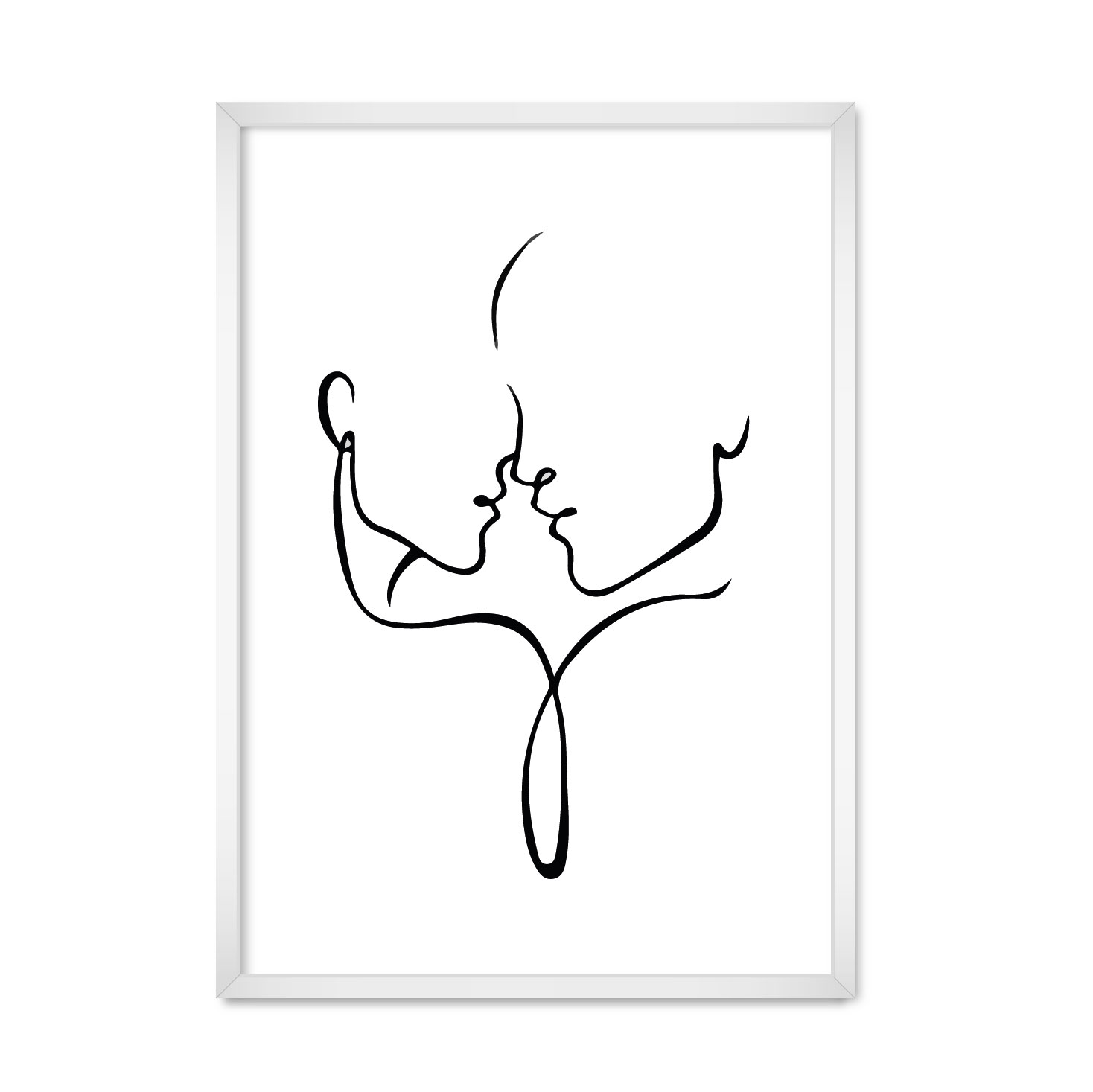 

Постер "Almost Kissing*" с антибликовым стеклом 297x420 мм в белой рамке
