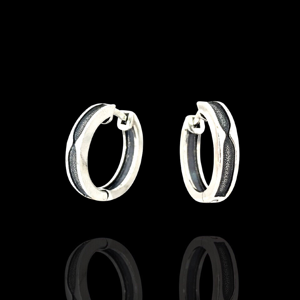 

Серьги кольца из серебра 24060 Selenit