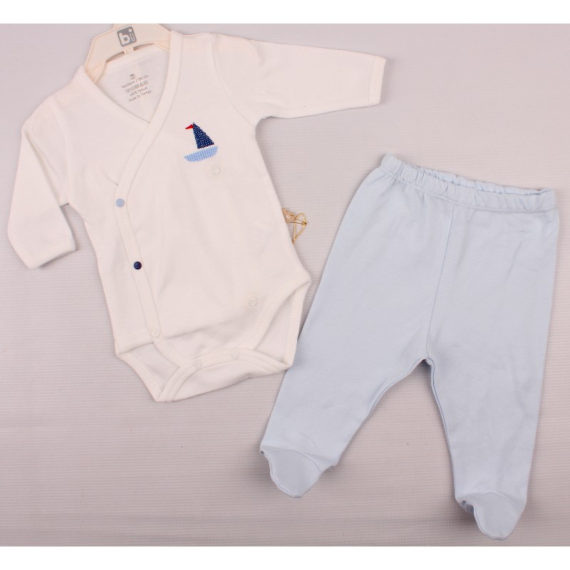 

Боди + Повзуни для мальчика BIBABY 56440 62 см голубой (418692)