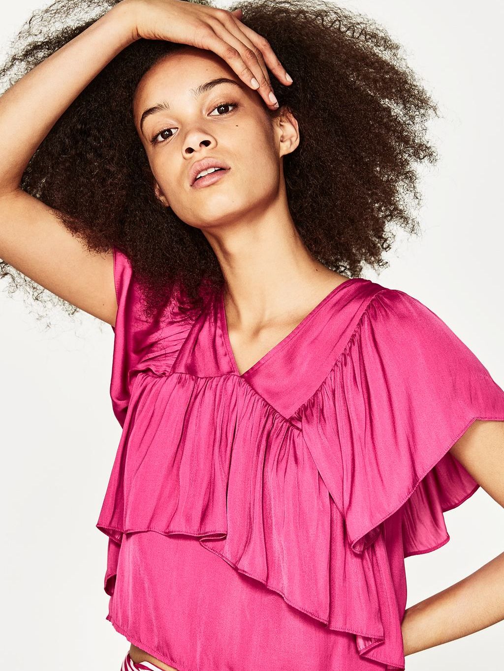

Блузка Zara 07969021123 М Розовая