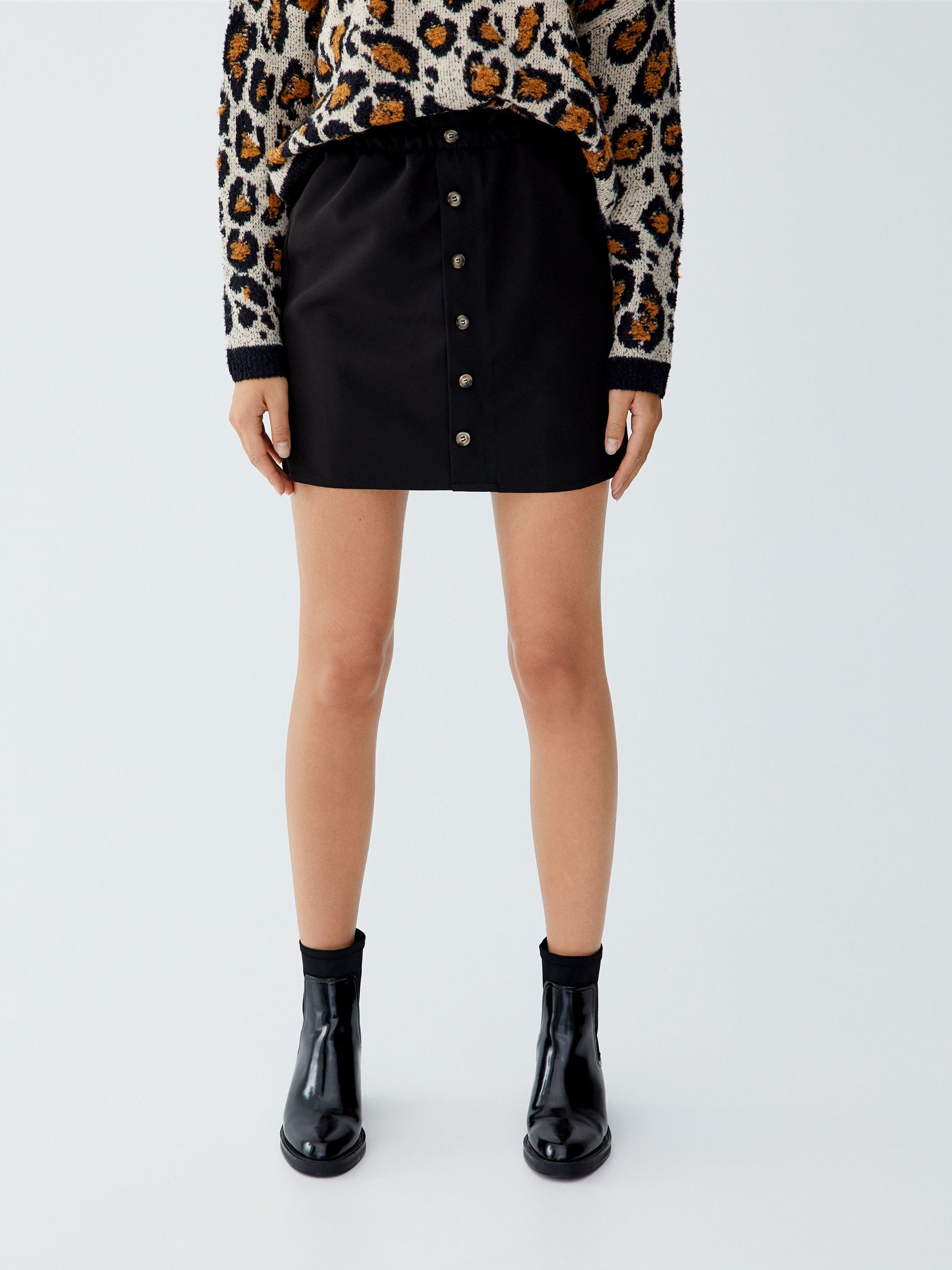 

Юбка Pull & Bear 09398379800 S Черная