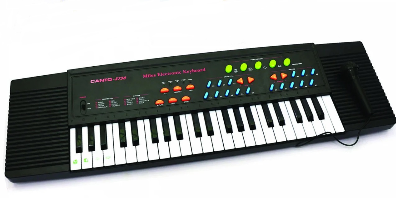 

Детский синтезатор пианино с микрофоном Bambi PL-3737-U черный