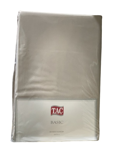

Пододеяльник Tac ранфорс Basic 160*220 см бежевый