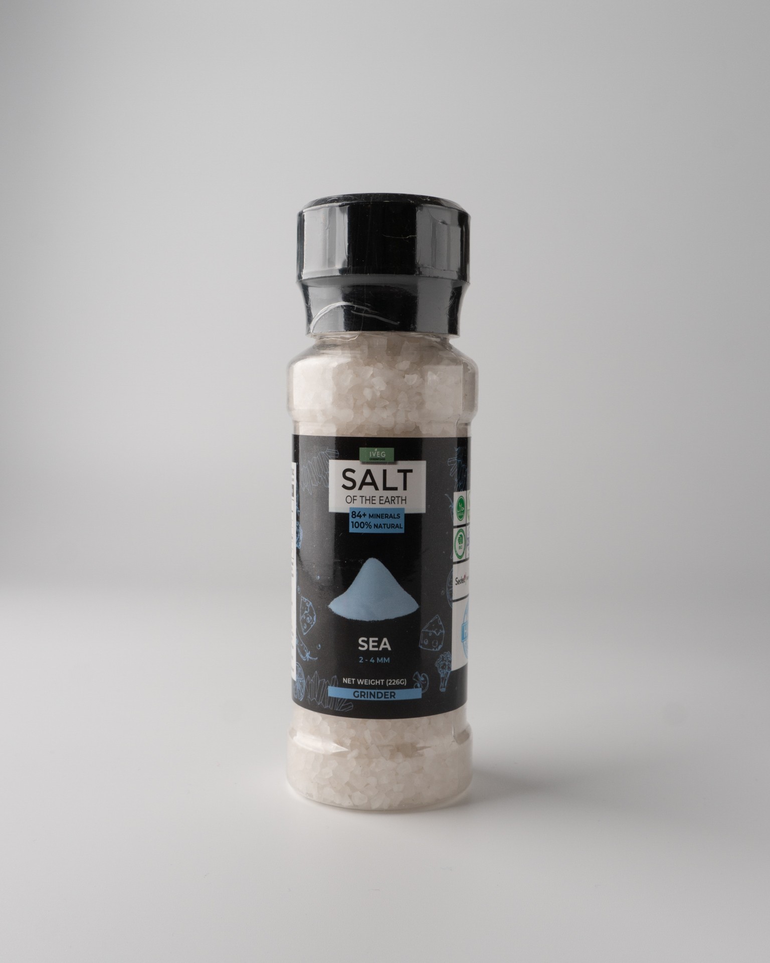 Соль Морская, 226гр, (мельничка), помол 2-4мм – низкие цены, кредит ...