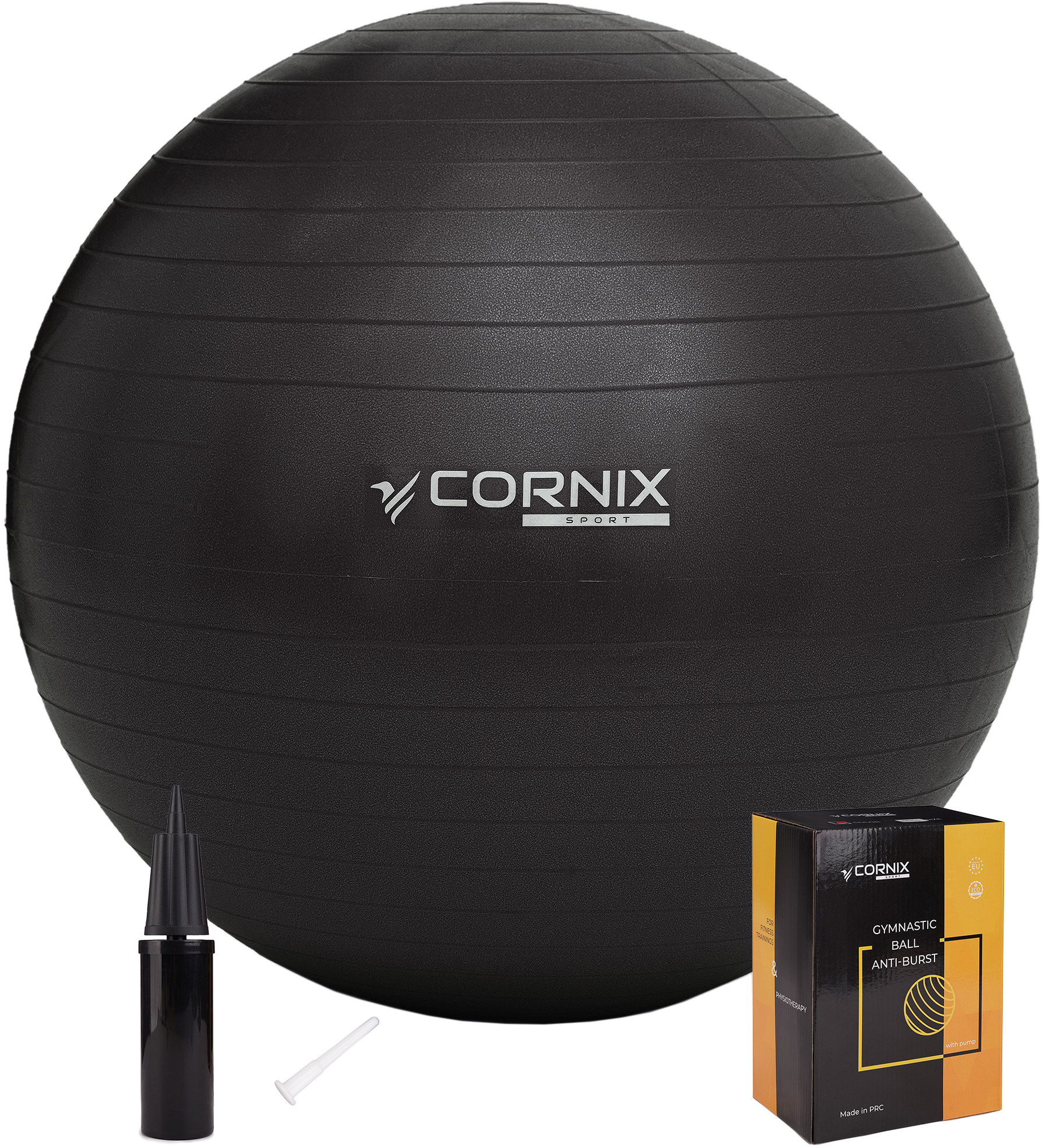 Мяч для фитнеса (фитбол) Cornix 65 см Anti-Burst XR-0020 Black – фото ...