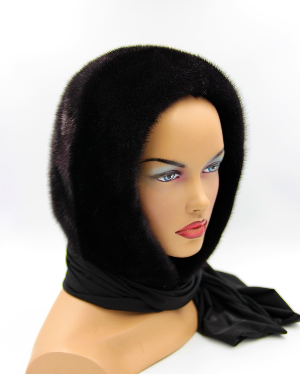 

Меховой платок-капор из норки VECONS "Классический" Оne size черный