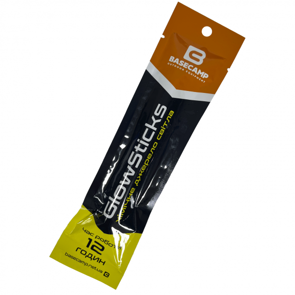 Химический источник света BaseCamp GlowSticks желтое – фото, отзывы ...