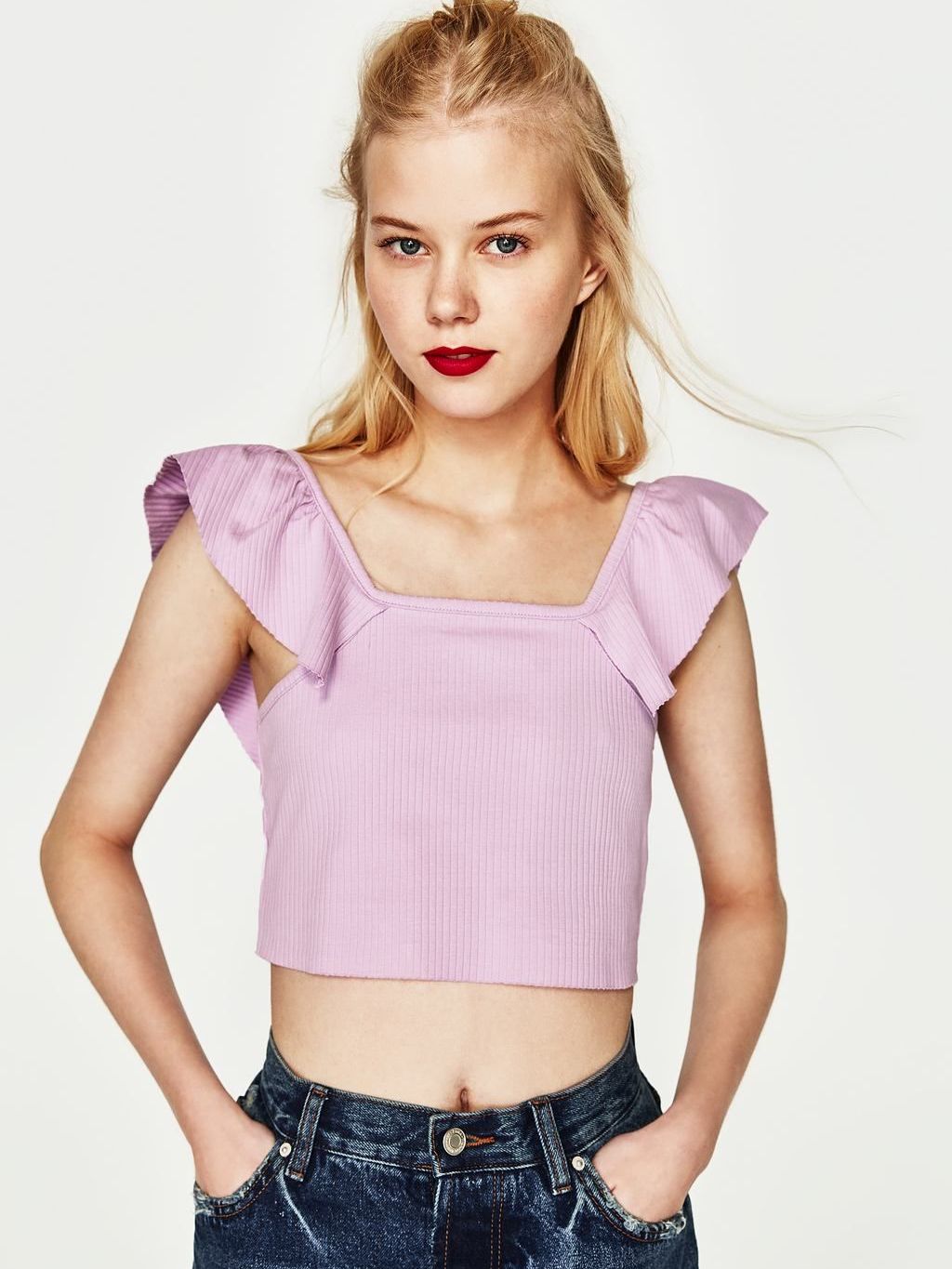 

Топ Zara 04174011629 L Сиреневый