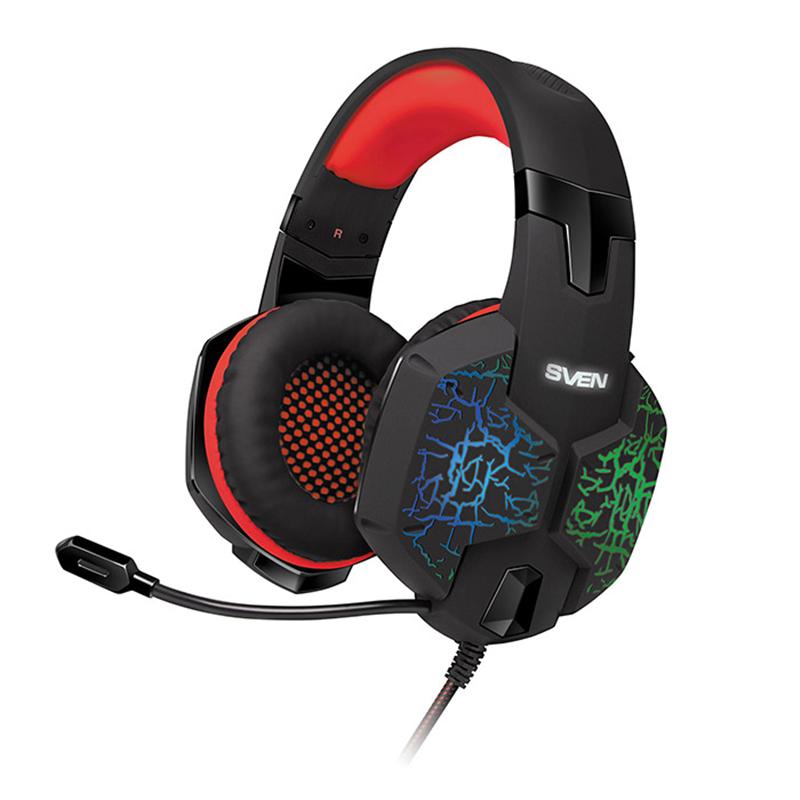 

Игровые наушники с микрофоном Sven AP-U988MV Black/Red
