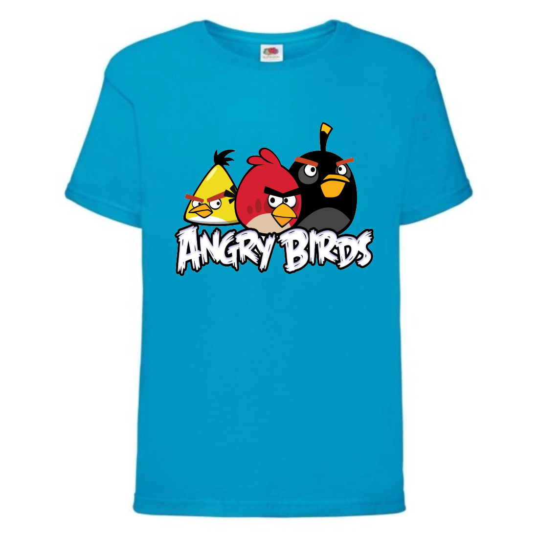 

Футболка детская Энгри Бердс (Angry Birds) голубая (AB-red-chak&bomb-blue) 140 см