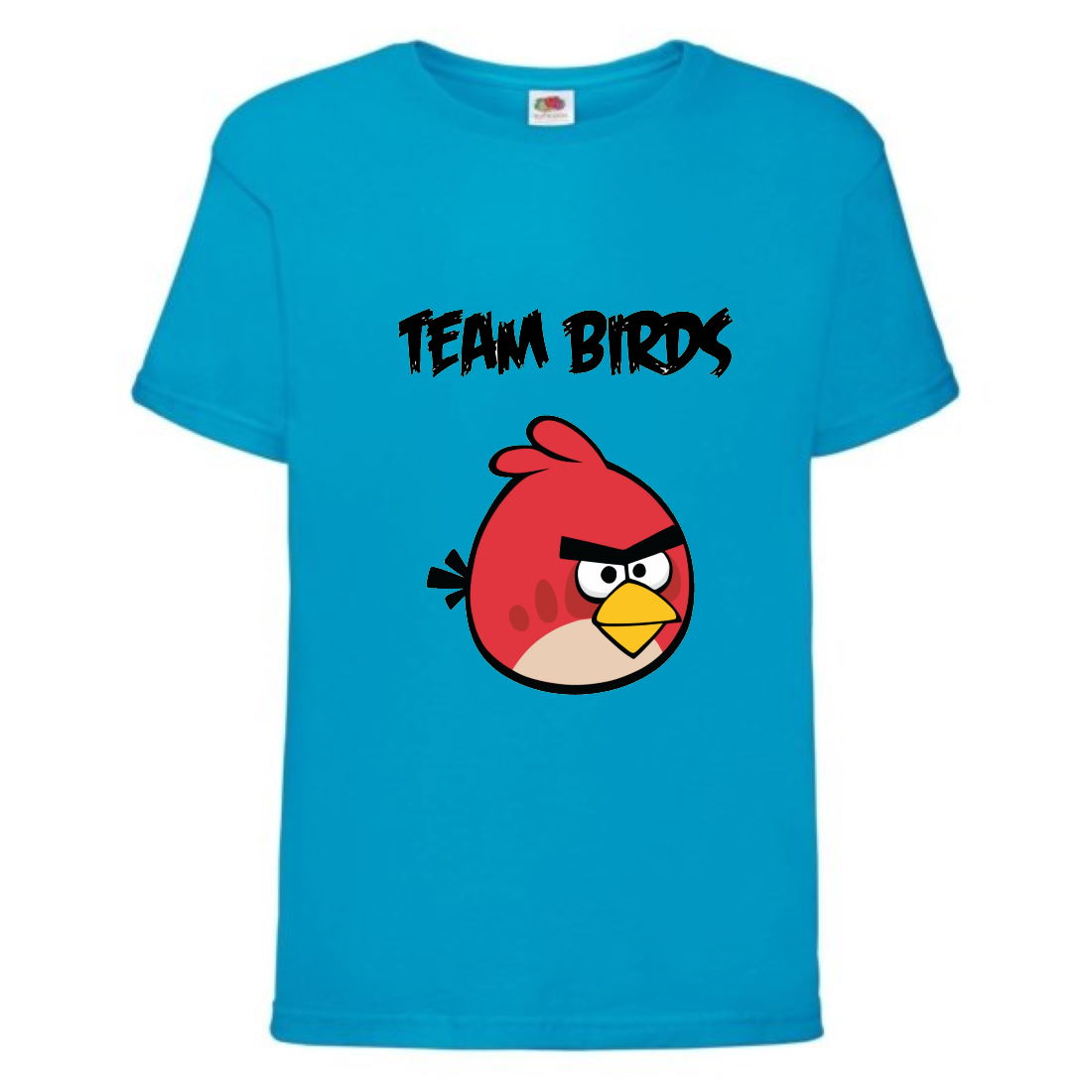 

Футболка детская Энгри Бердс (Angry Birds) голубая (AB-red&tim-blue) 164 см