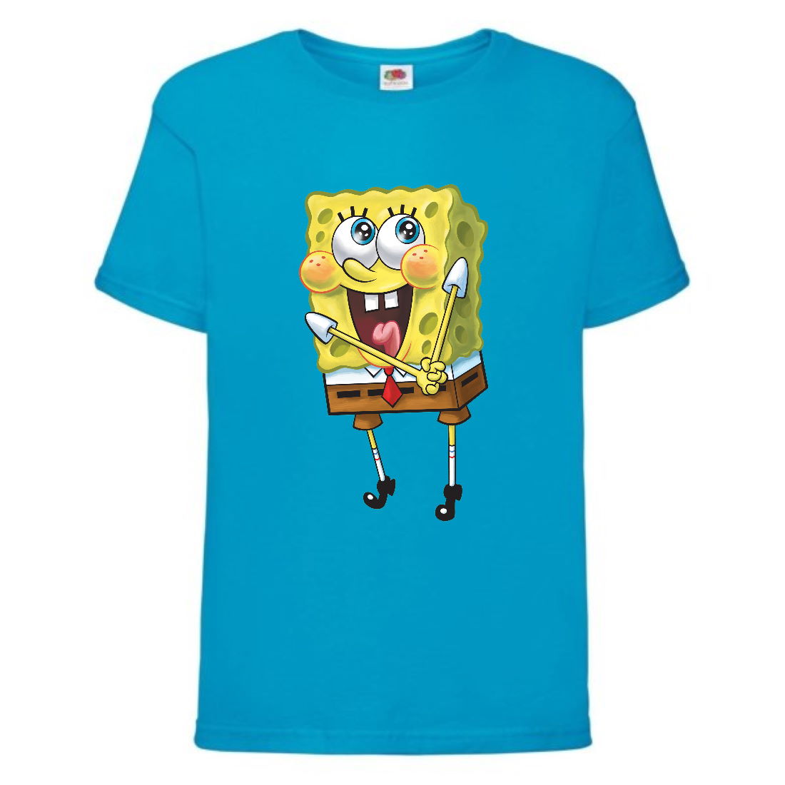 

Футболка детская Спанч Боб 11 (Sponge Bob) голубая 152 см
