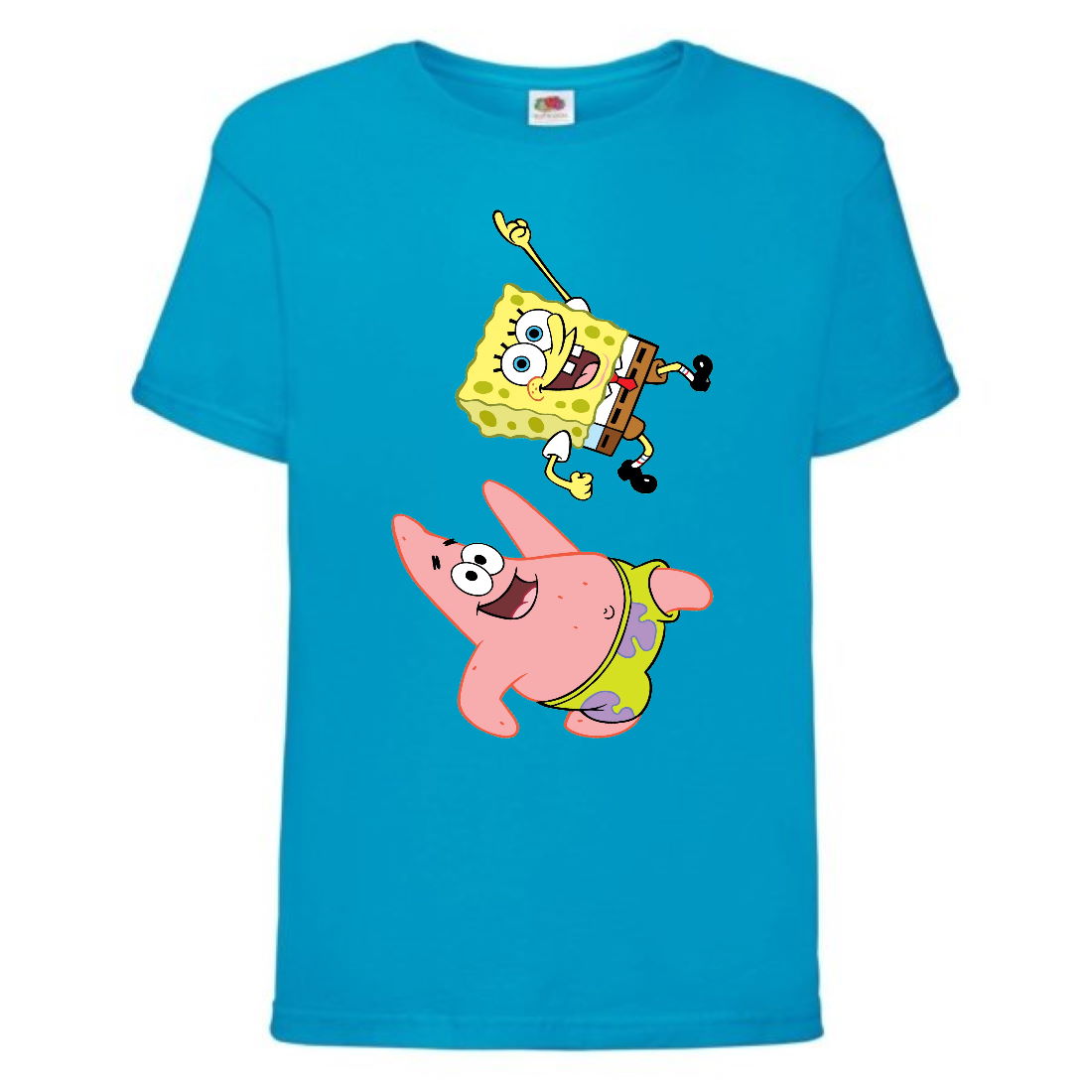 

Футболка детская Спанч Боб 10 (Sponge Bob) голубая 164 см
