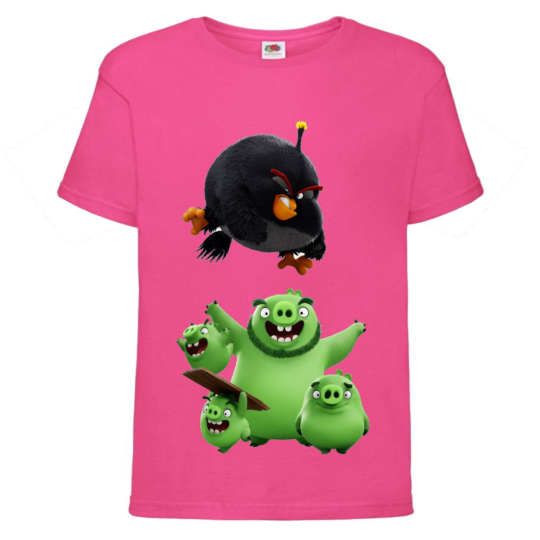 

Футболка детская Энгри Бердс (Angry Birds) розовая (AB-pigs-bomb-pink) 152 см