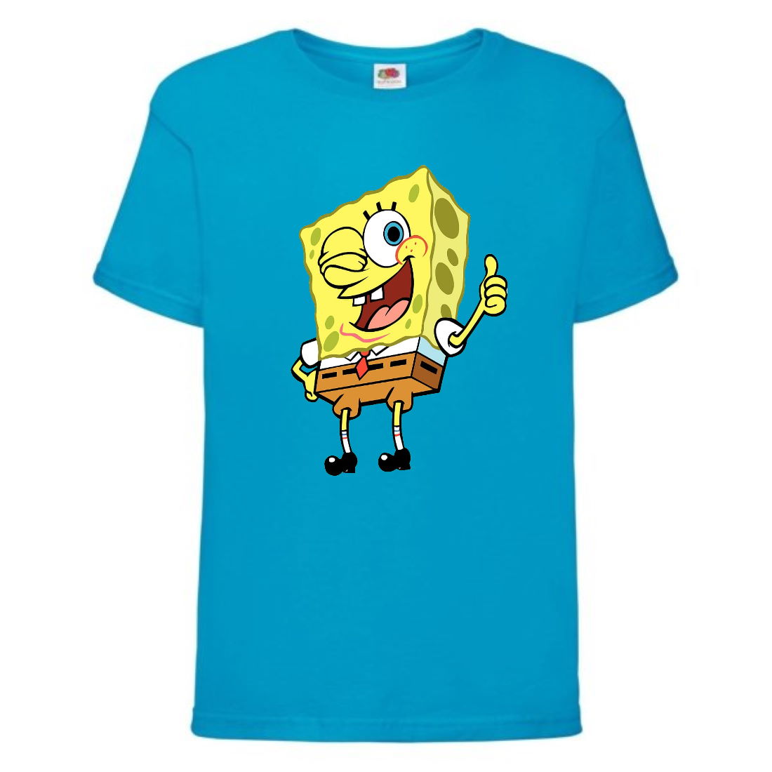 

Футболка детская Спанч Боб 2 (Sponge Bob) голубая 164 см