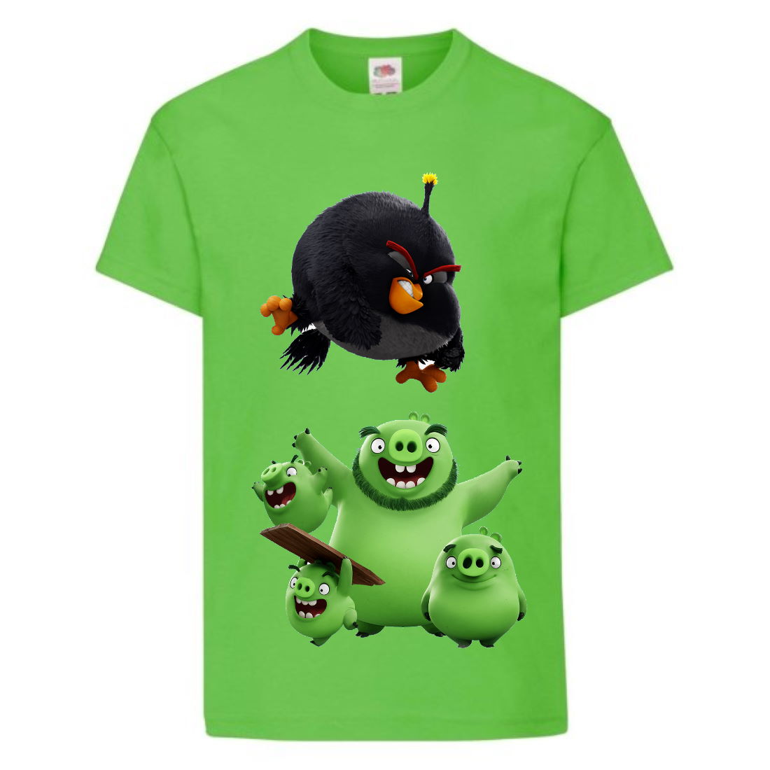 

Футболка детская Энгри Бердс (Angry Birds) светло-зеленая (AB-pigs-bomb-green) 128 см