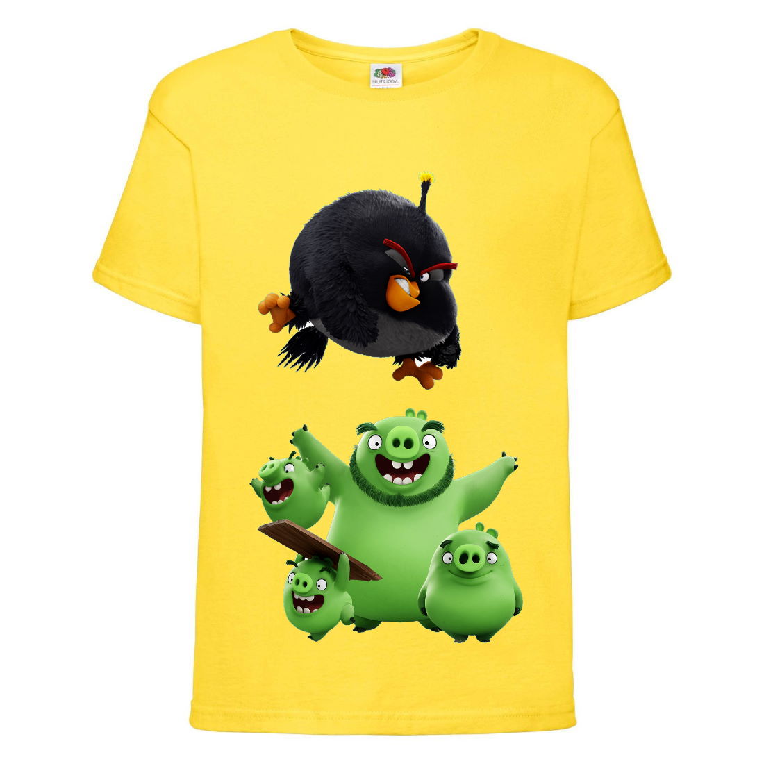 

Футболка детская Энгри Бердс (Angry Birds) желтая (AB-pigs-bomb-yellow) 116 см