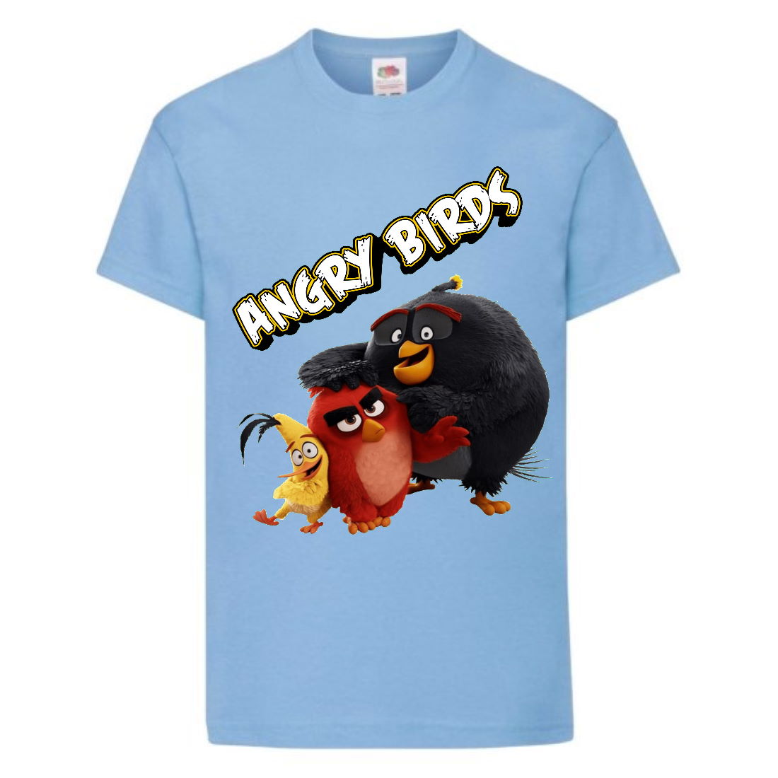 

Футболка детская Энгри Бердс (Angry Birds) светло-голубая (AB-red-chak&bomb-4-blue) 140 см