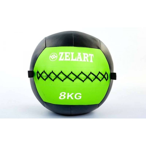 

Мяч медицинский WALL BALL 8кг зеленый