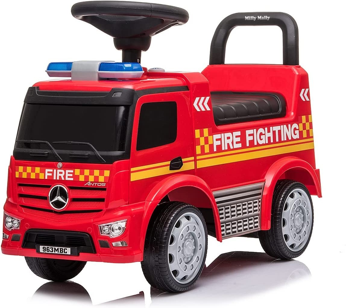 Детская Каталка Толокар для малышей 657-3 Пожарная машинка Mercedes ...