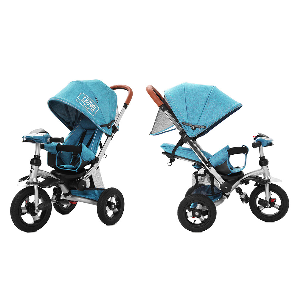 

Детский трехколесный велосипед TILLY TRAVEL T-387 Бирюзовый лен