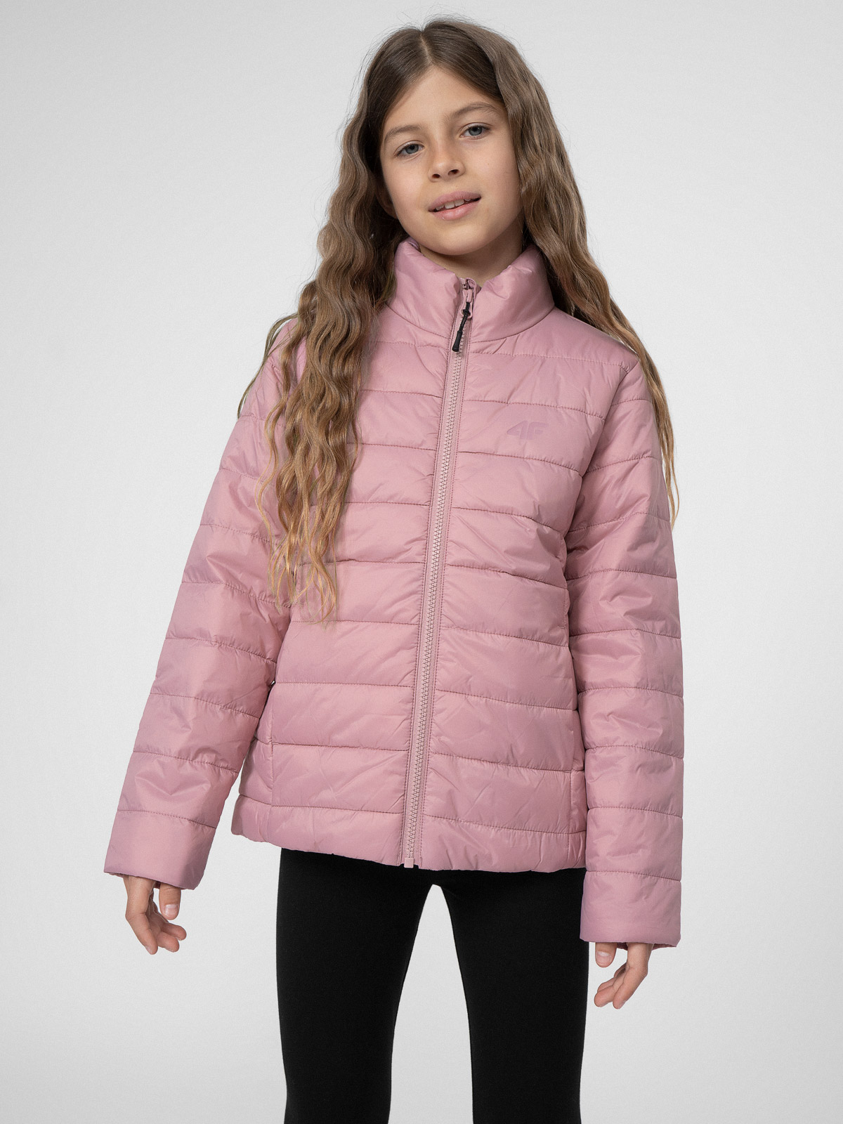 Акція на Дитяча демісезонна куртка для дівчинки 4F 4FJSS23TDJAF073-56S 122 см Рожева від Rozetka