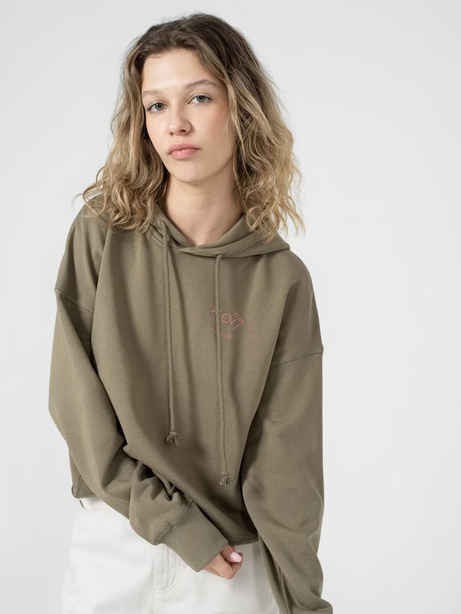 Акція на Худі оверсайз жіноче Outhorn Sweatshirt F286 OTHSS23TSWSF286-48S XS Бірюзове від Rozetka