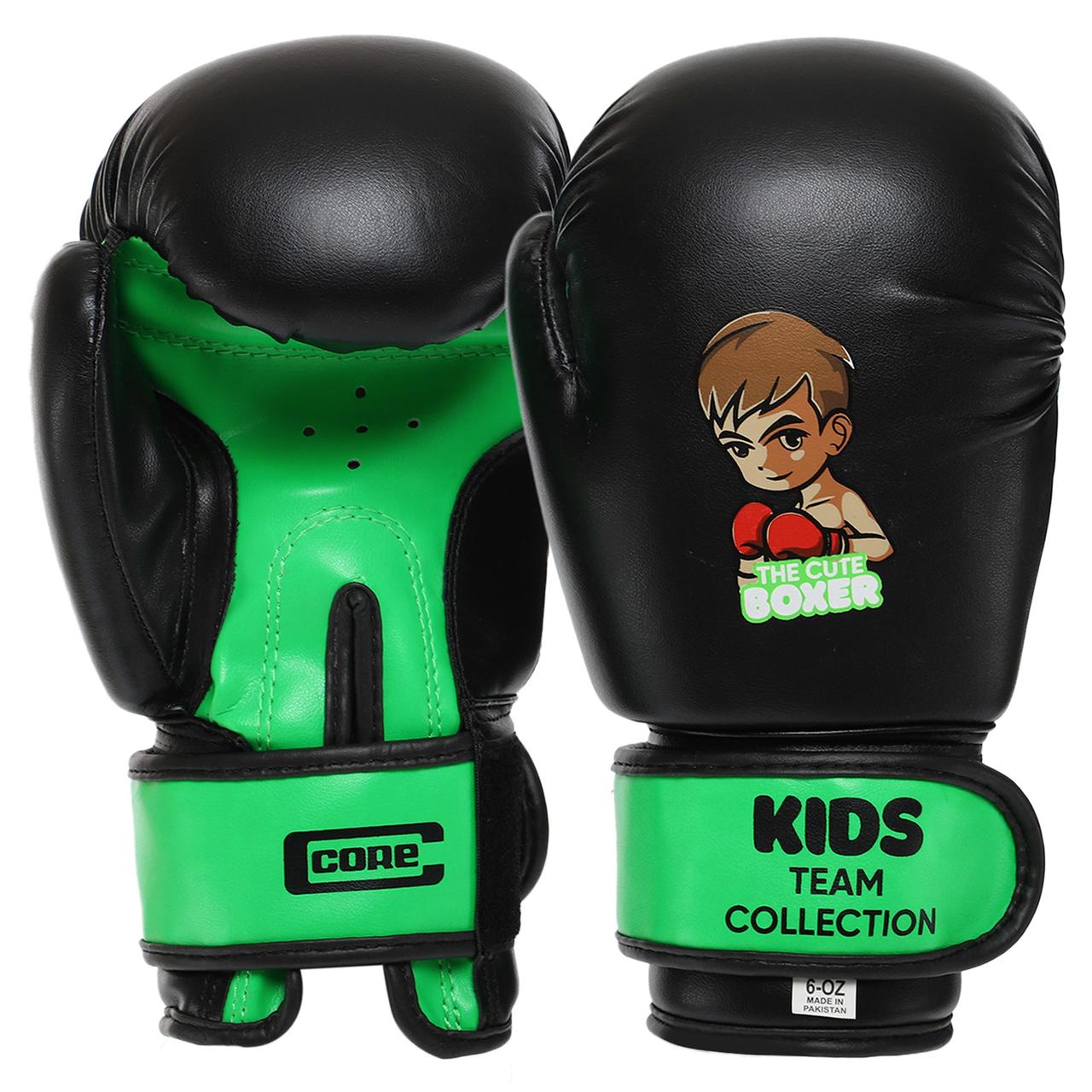 Перчатки для бокса и единоборств на липучке Core Kids Team Collection ...