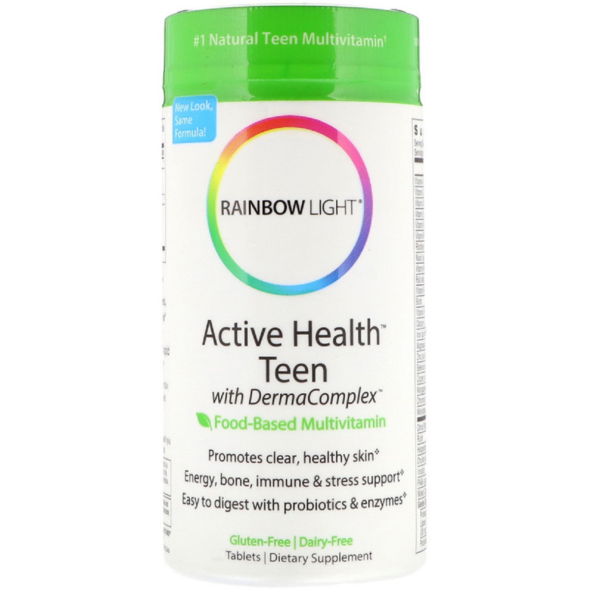 

Витаминно-минеральный комплекс Rainbow Light Мультивитамины Для Подростков Поддержка Кожи Active Health Teen with Derma Complex 60 таблеток