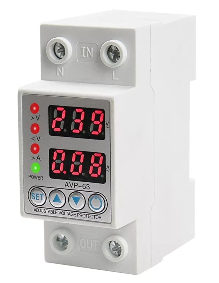 Защитное реле напряжение AVP-63 – характеристики | ROZETKA