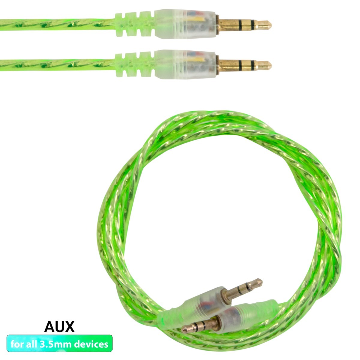 AUX кабель в машину 1.2м Салатовый, шнур аукс Mini Jack 3.5мм - Mini Jack  3.5мм (1009926-LightGreen) – фото, отзывы, характеристики в  интернет-магазине ROZETKA от продавца: Столица Покупок | Купить в Украине:  Киеве,