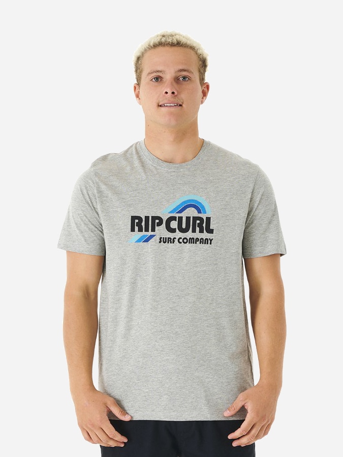 Акція на Футболка Rip Curl Surf Revival Waving Tee 03NMTE-85 S Сіра від Rozetka