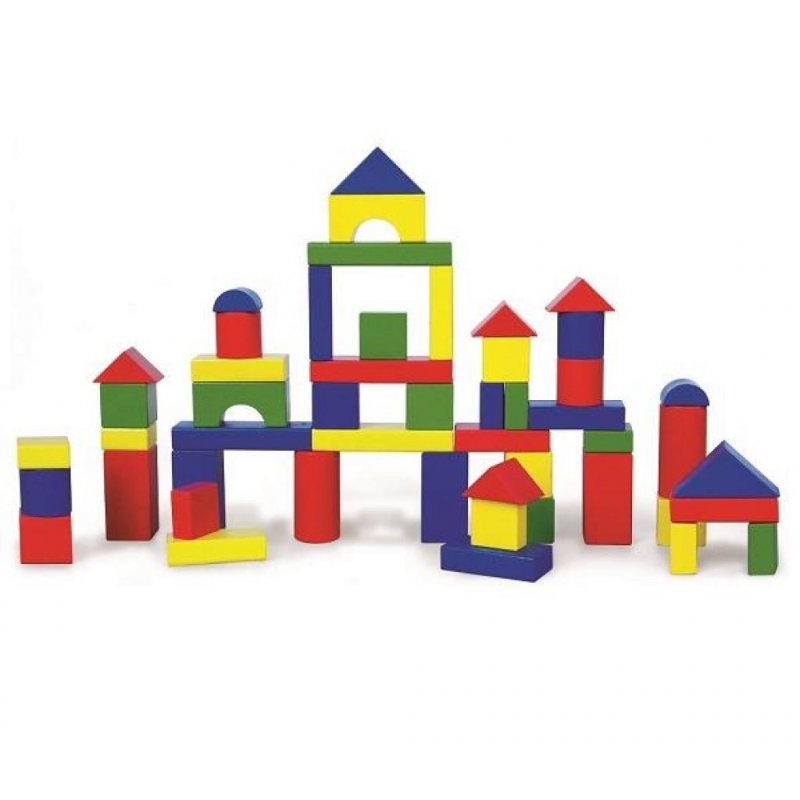 

Конструктор Viga Toys Набор строительных блоков 50 шт., 3,5 см (59542)
