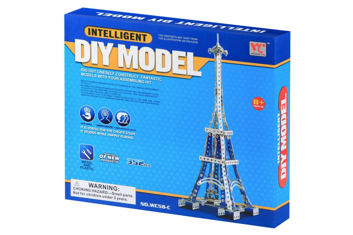 

Конструктор металлический Same Toy Inteligent DIY Model Эйфелева башня 352 эл. WC58CUt