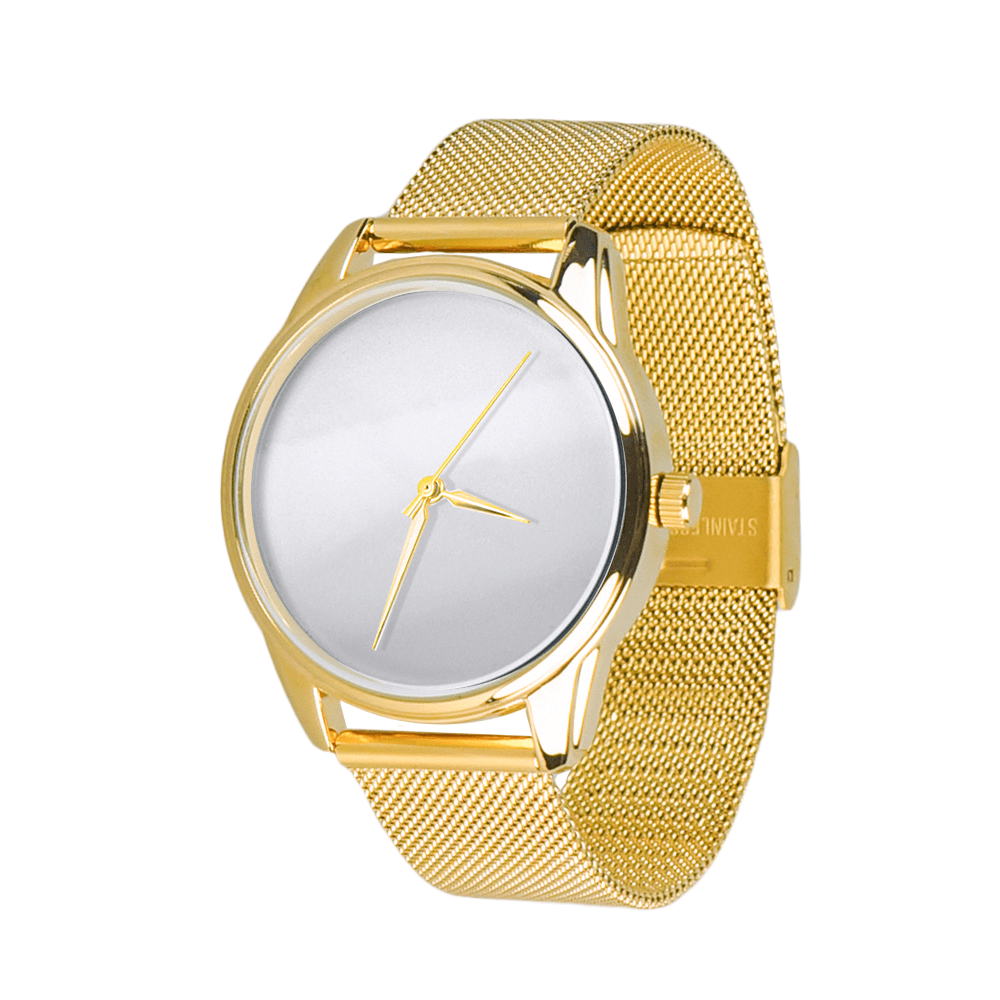 

Часы ZIZ Минимализм (ремешок из нержавеющей стали золото) + дополнительный ремешок