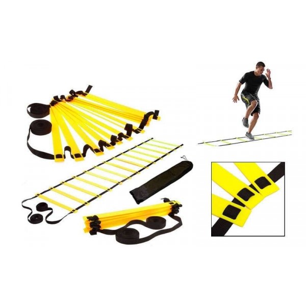 

Координационная лестница дорожка для тренировки скорости 10м (20 переклад) (10мx0,52мx4мм) IF-16, Цвет Оранжевый