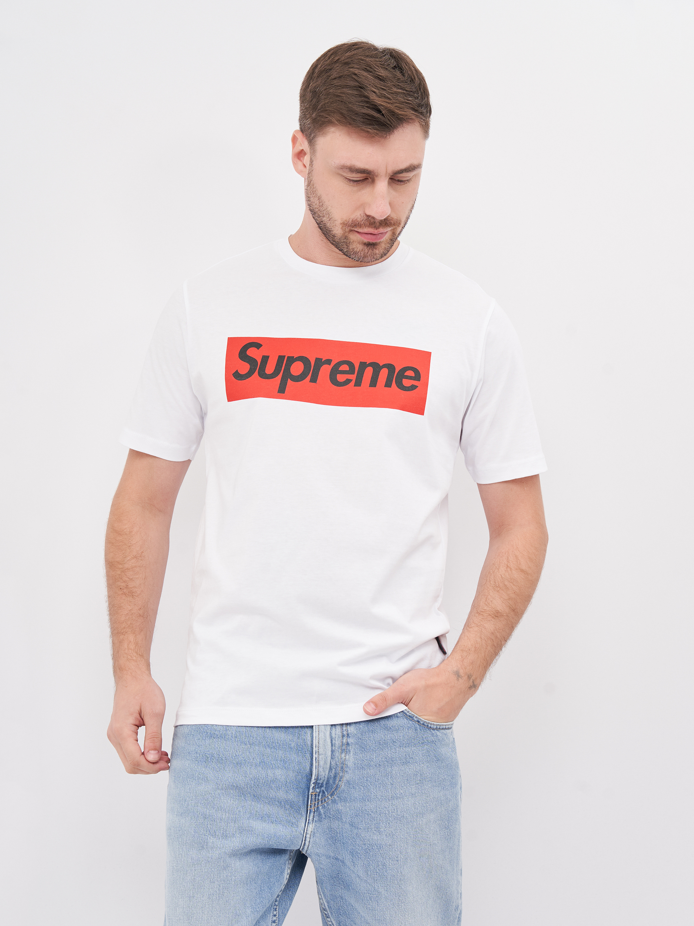 

Футболка Supreme 10373.3  (48) Белая, Футболка Supreme 10373.3 L (48) Белая