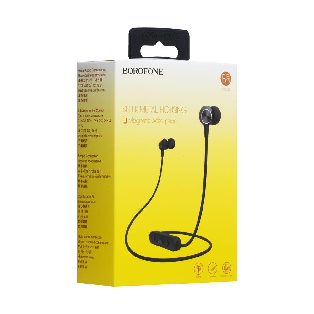 

Беспроводная гарнитура Borofone BE18 Bluetooth стерео наушники Чёрные