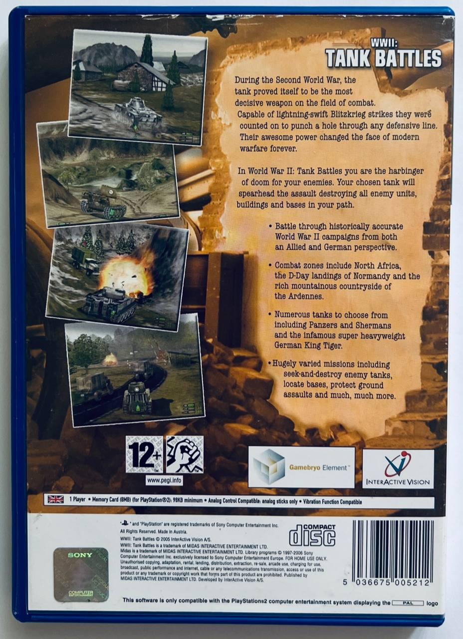 ROZETKA » WWII: Tank Battles, Б/У, английская версия - диск для PlayStation  2 от продавца: RetroGaming Shop купить в Украине: цена, отзывы