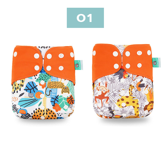 

Набор Многоразовых подгузников Elinfant с сетчатой подкладочной тканью вес 3-15 кг (O1)