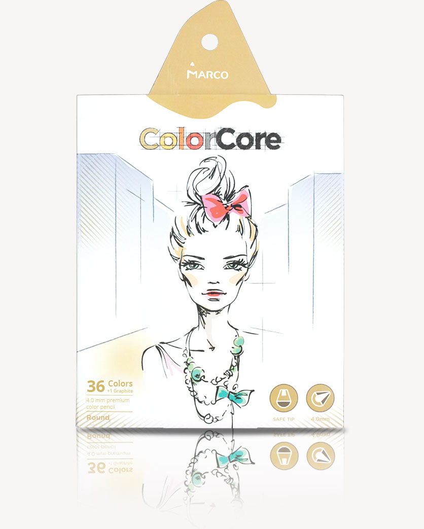 

Набор цветных карандашей Marco ColorCore 3130-36CB 36 цвета