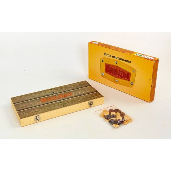 

Нарды настольная игра деревянные NN-9 (39см x 39см)