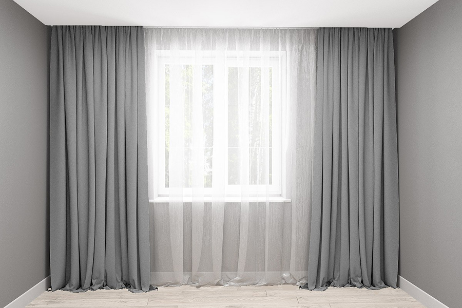 

Комплект штор Декор-Ин Микровелюр Серых 255х200 2 шт (Vi 101004)