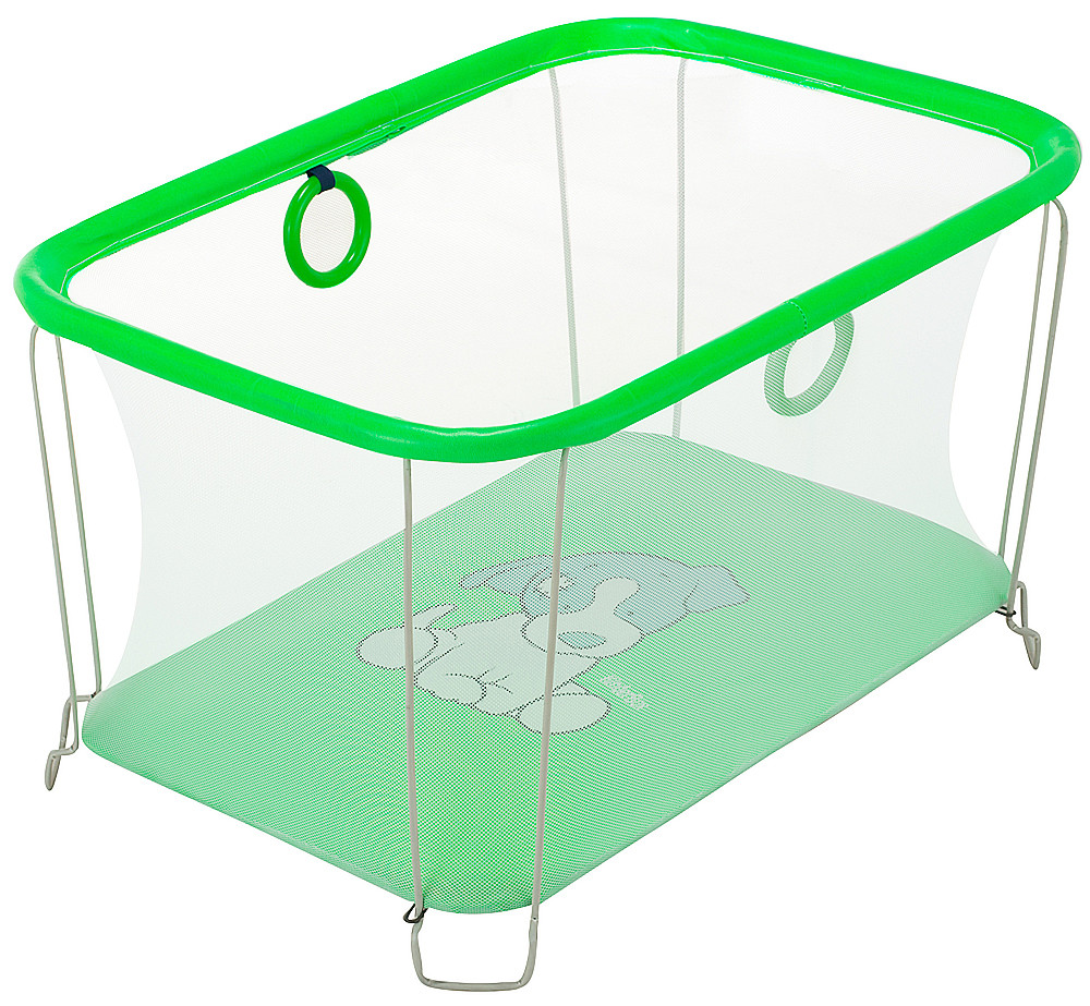 

Манеж детский игровой KinderBox солнышко Зеленый собачка с мелкой сеткой (SUN 2)